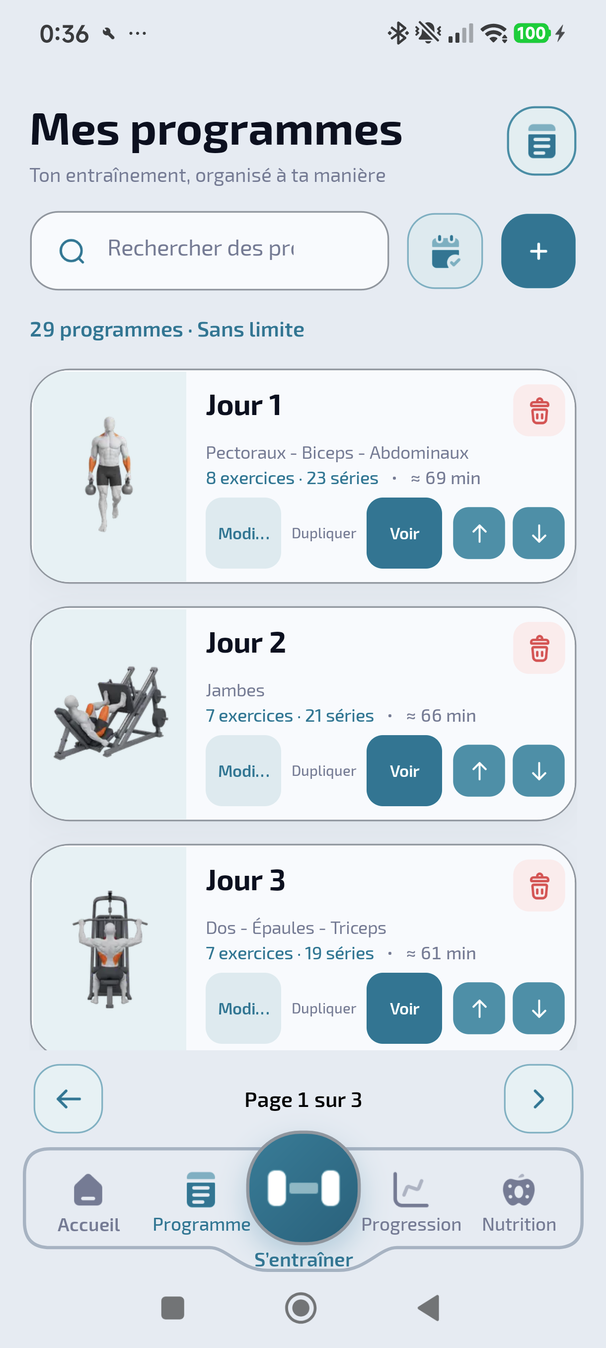 Tes routines