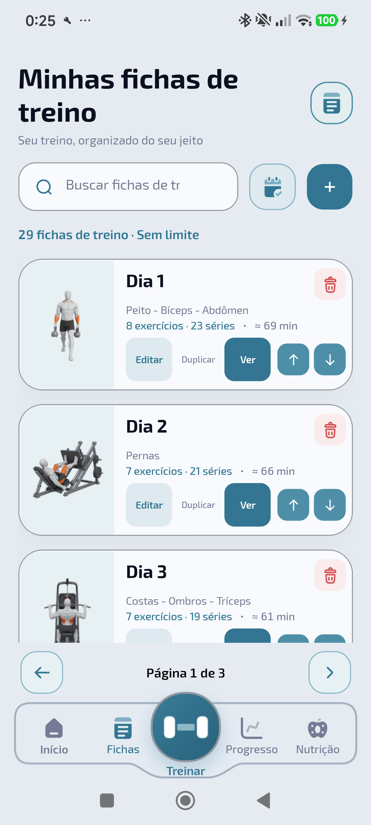 Suas rotinas